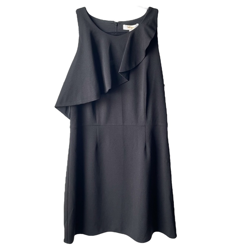 Britt Ryan Ruffle Caped Sleeveless Dress